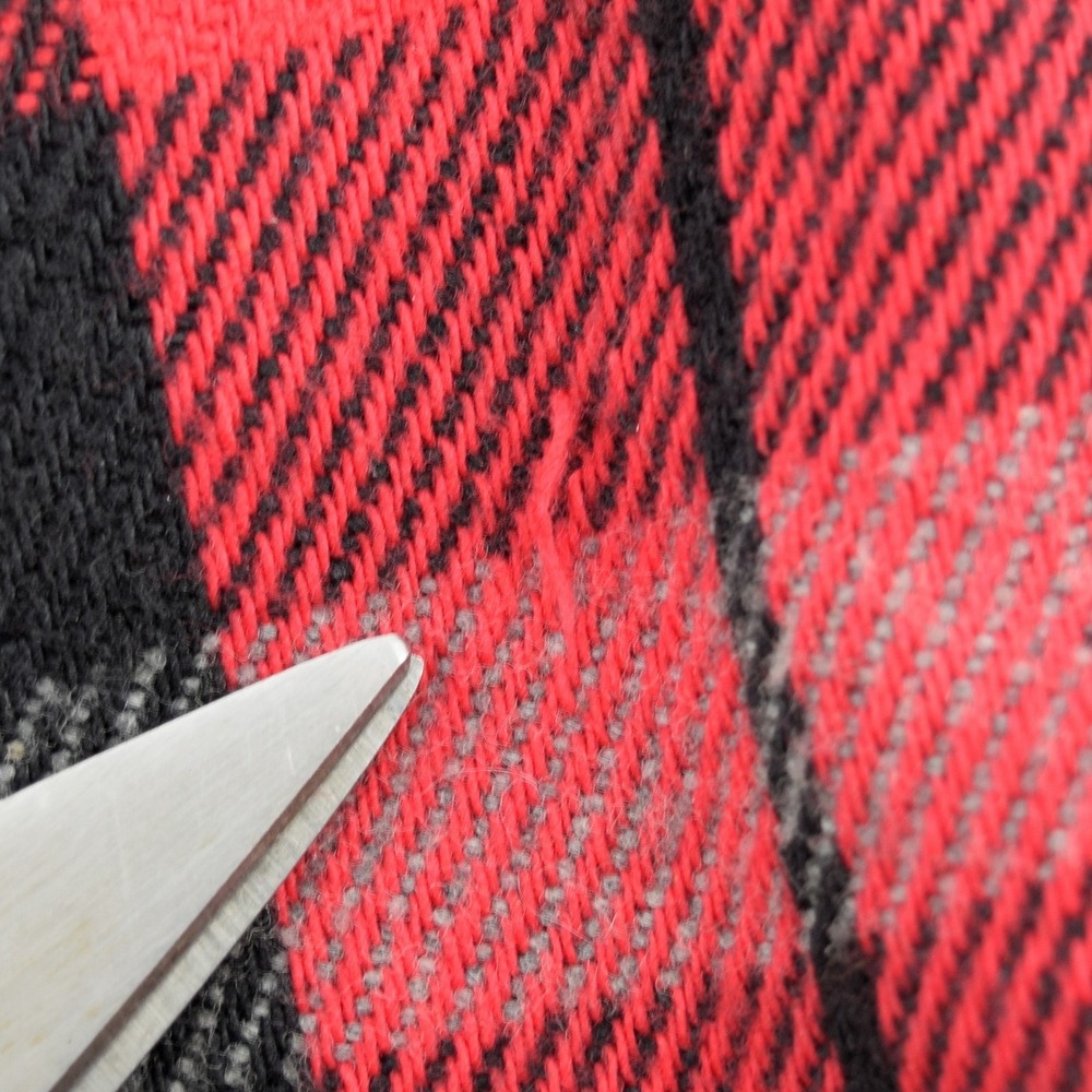 Private Property Men's XL Red Black Buffalo Plaid Flannel Shirt Vintage 80s USA - Picture 14 of 14